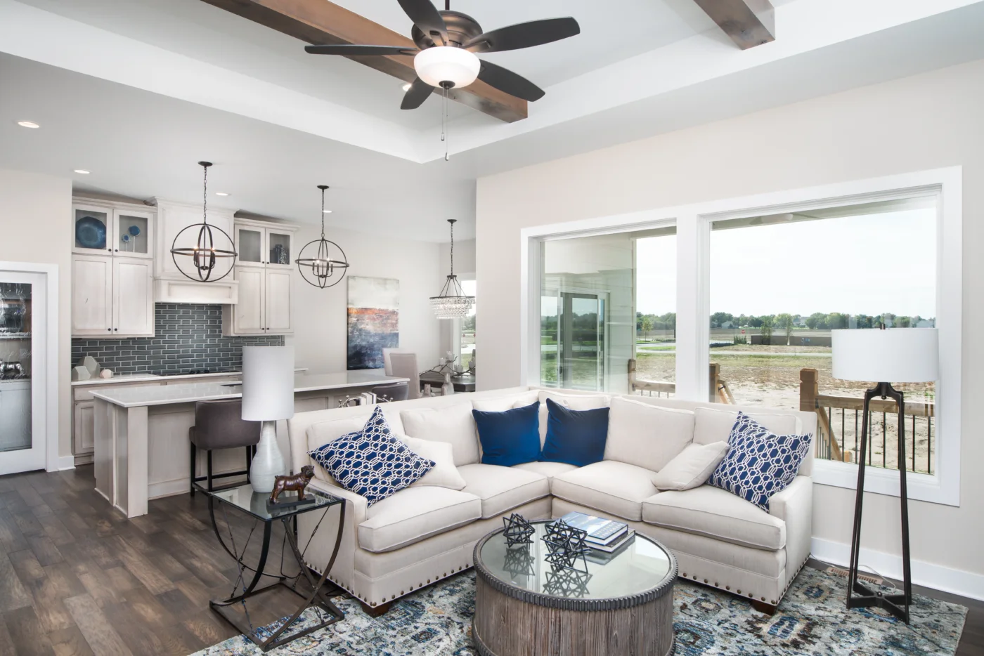 Riverside Floor Plan Living Room and Kitchen