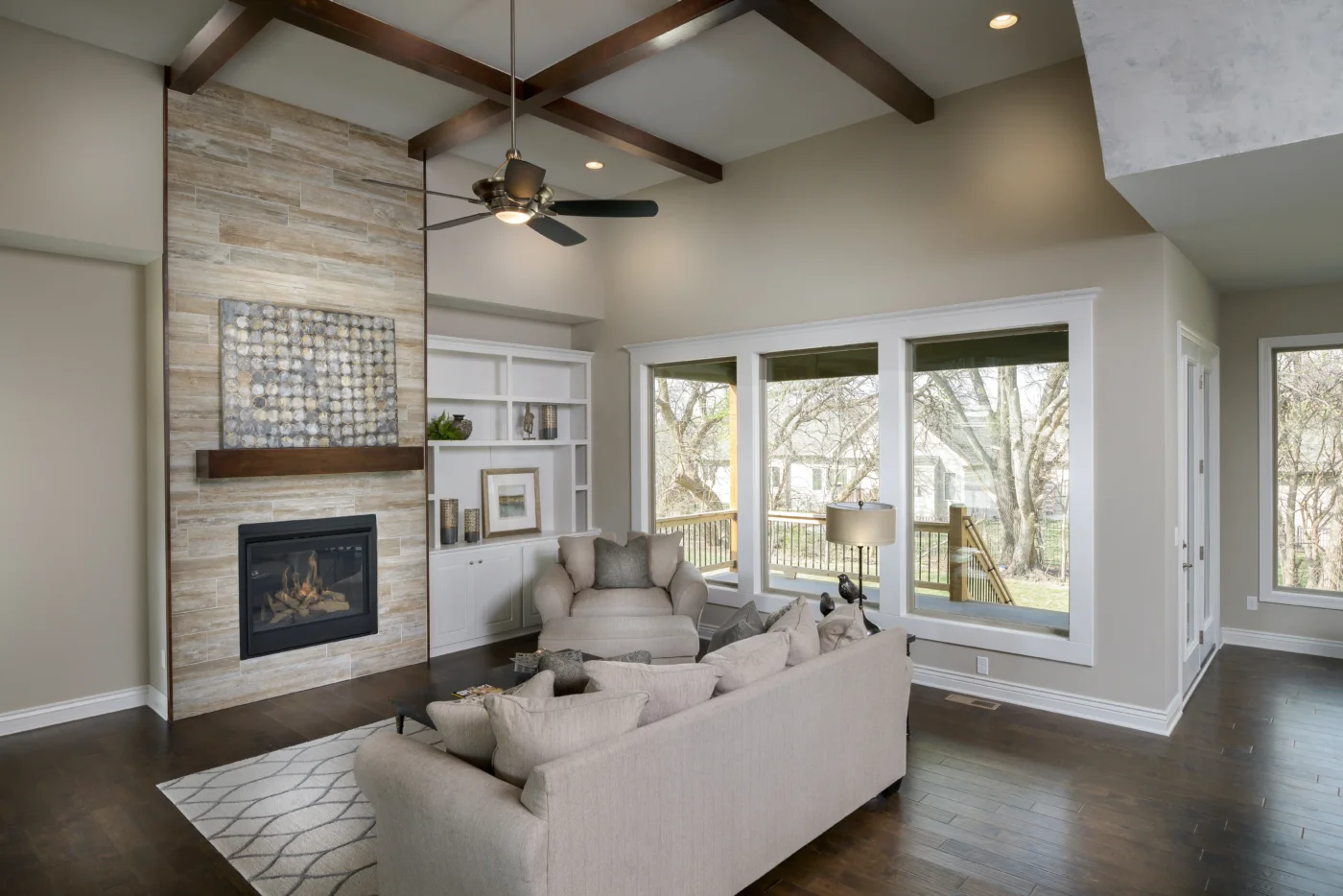 Graystone Custom New Construction Living Room in Wichita