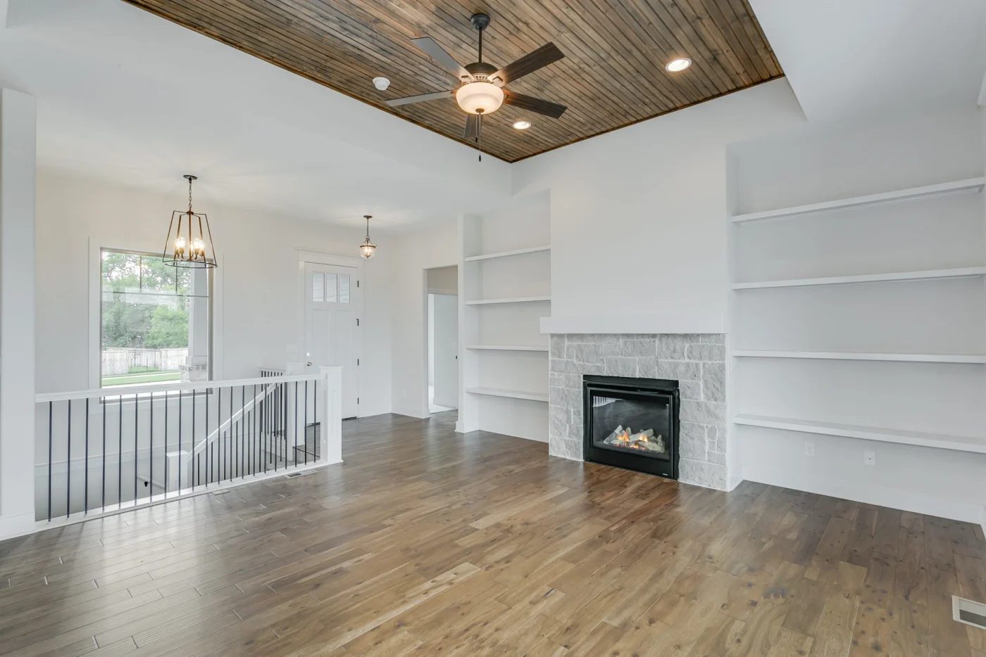 Custom New Construction Living Room in Wichita