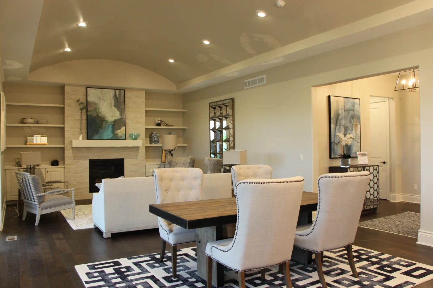 Custom New Construction Dining Room in Wichita