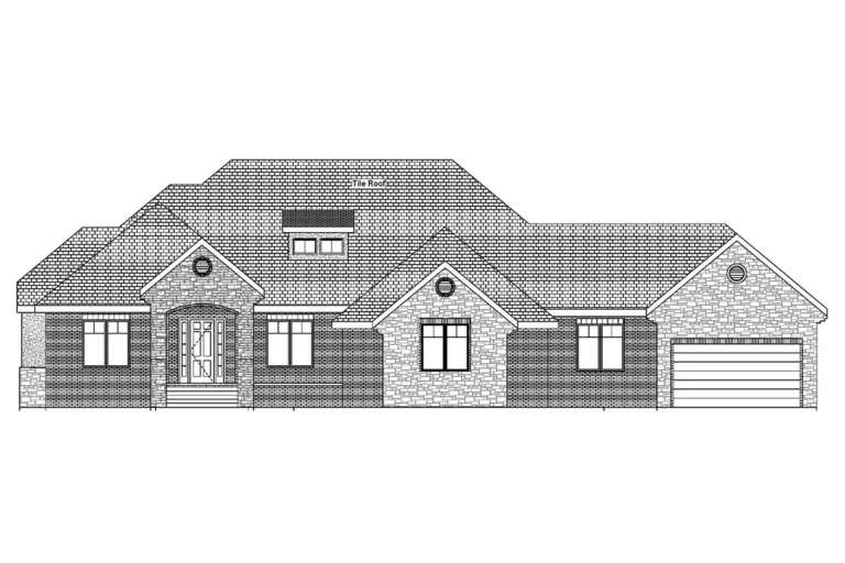 Brookline Floor Plan Front Elevation