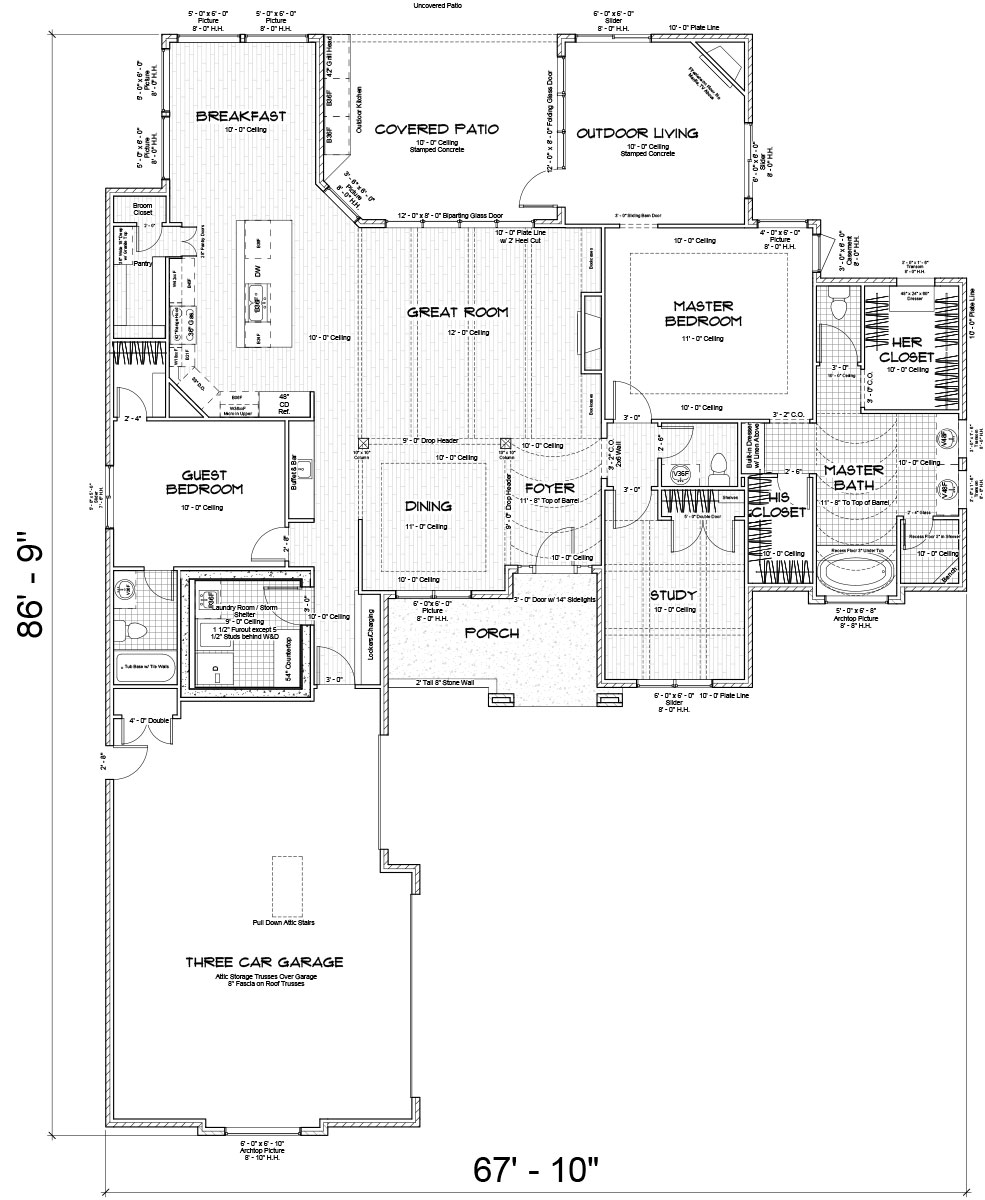 Bellevue Floor Plan Main Level