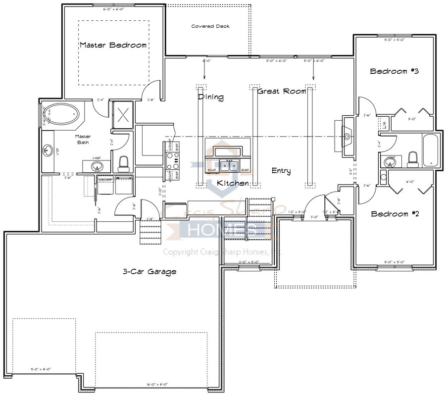 Brighton 1608 Floor Plan Main Level