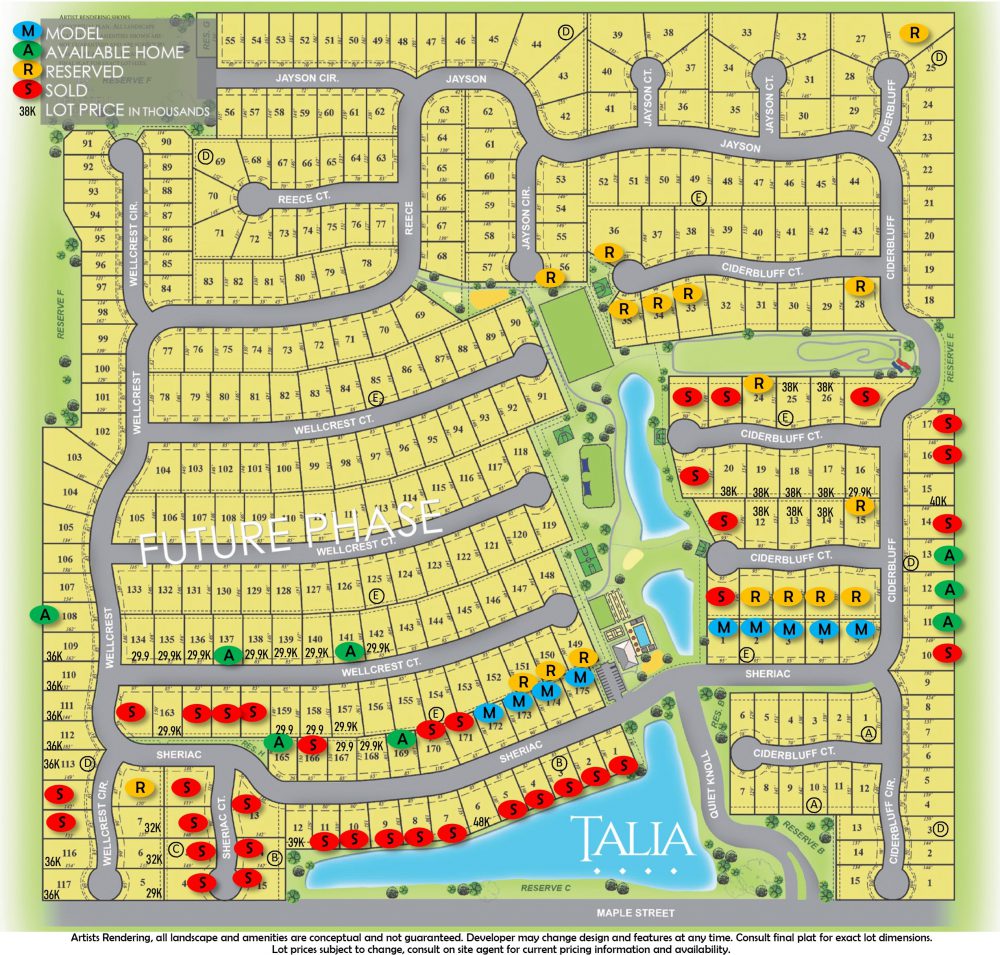 Talia Plat Map, Wichita KS