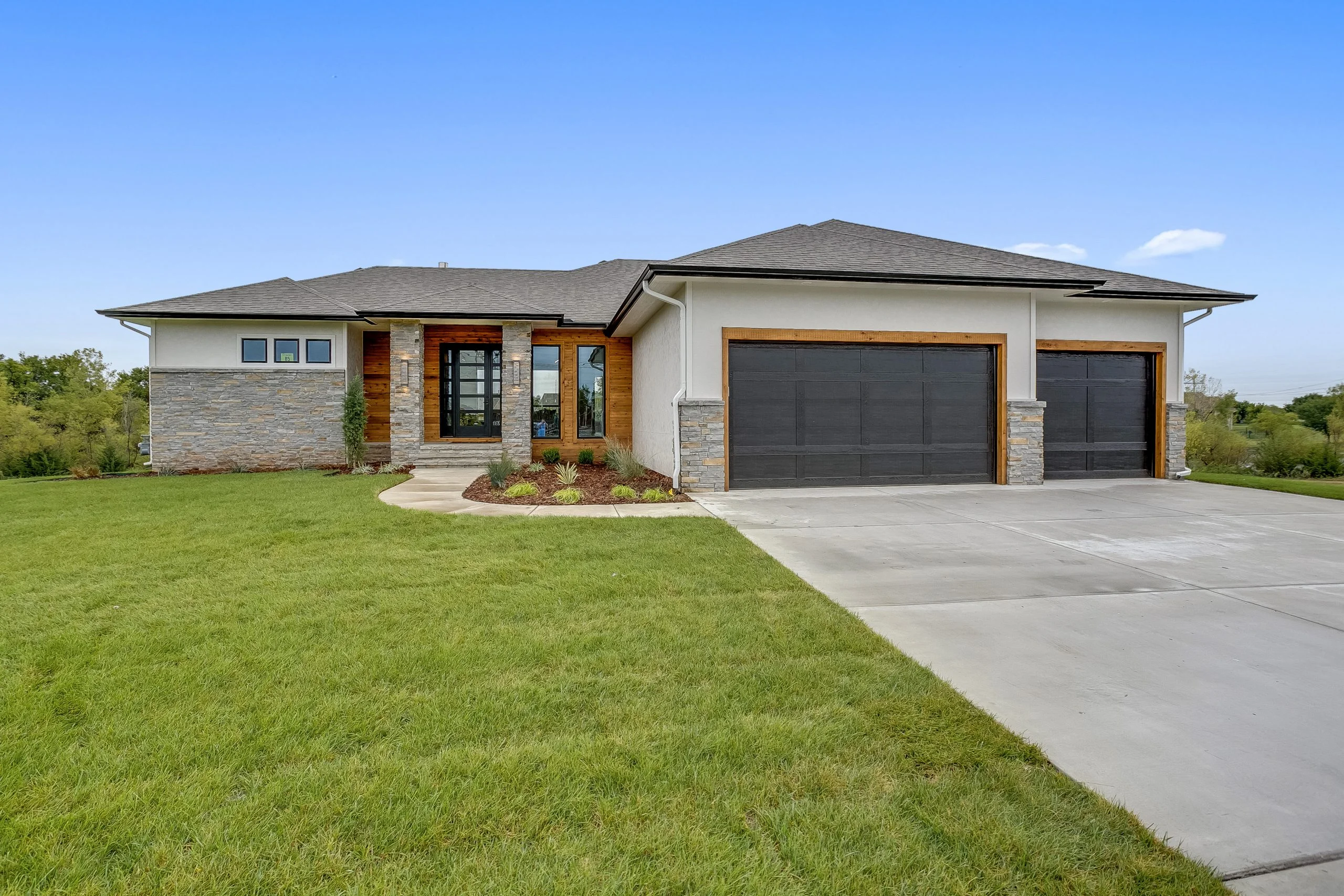 Mandalay / Prairie Style custom home by Sharp Homes in Wichita, KS