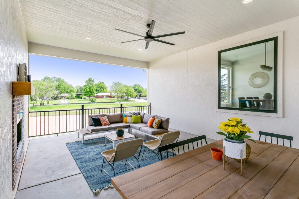 Summerset Terrace Prairie Covered Porch with View