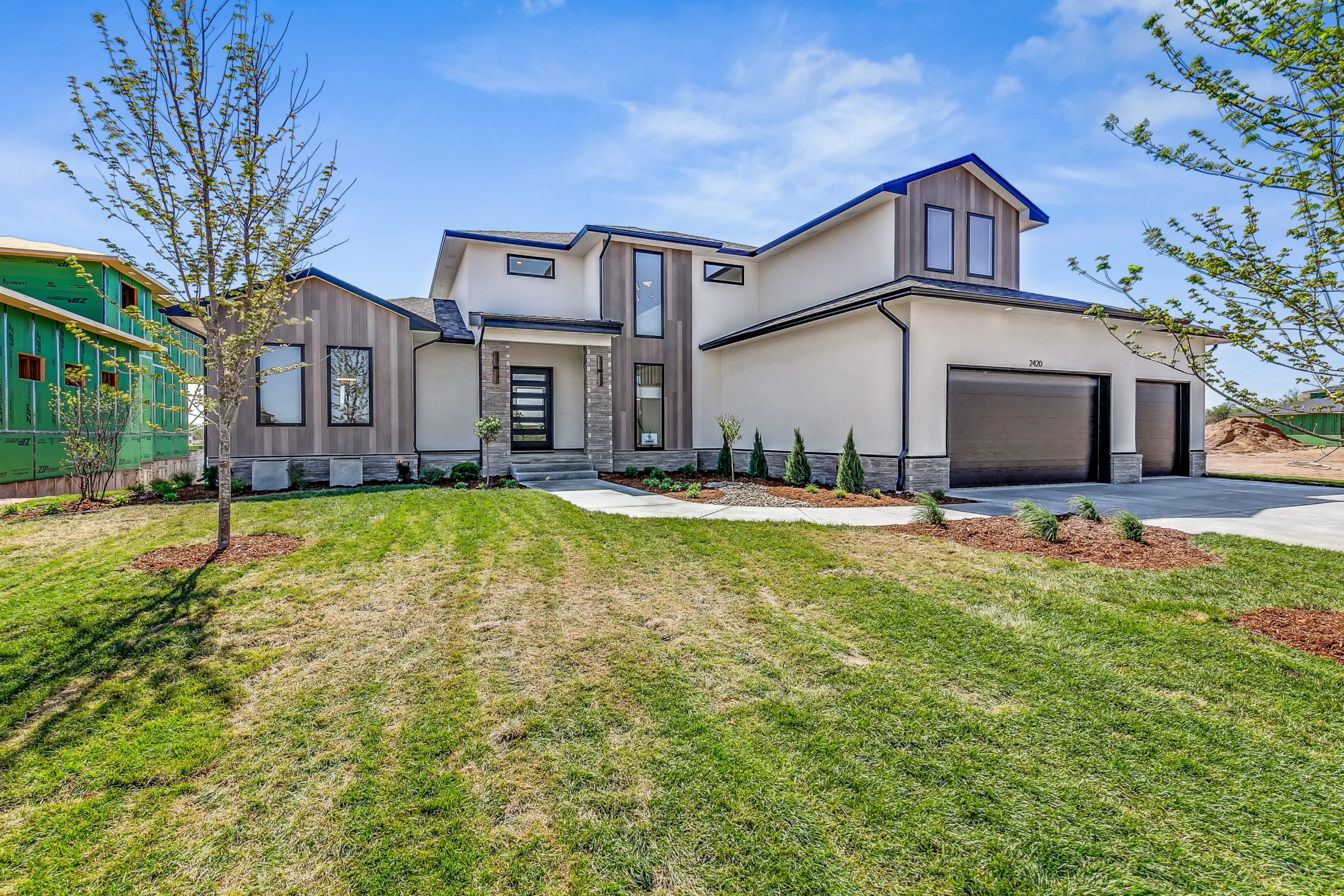 Mandalay 1 1/2 Story custom home by Sharp Homes in Wichita, KS