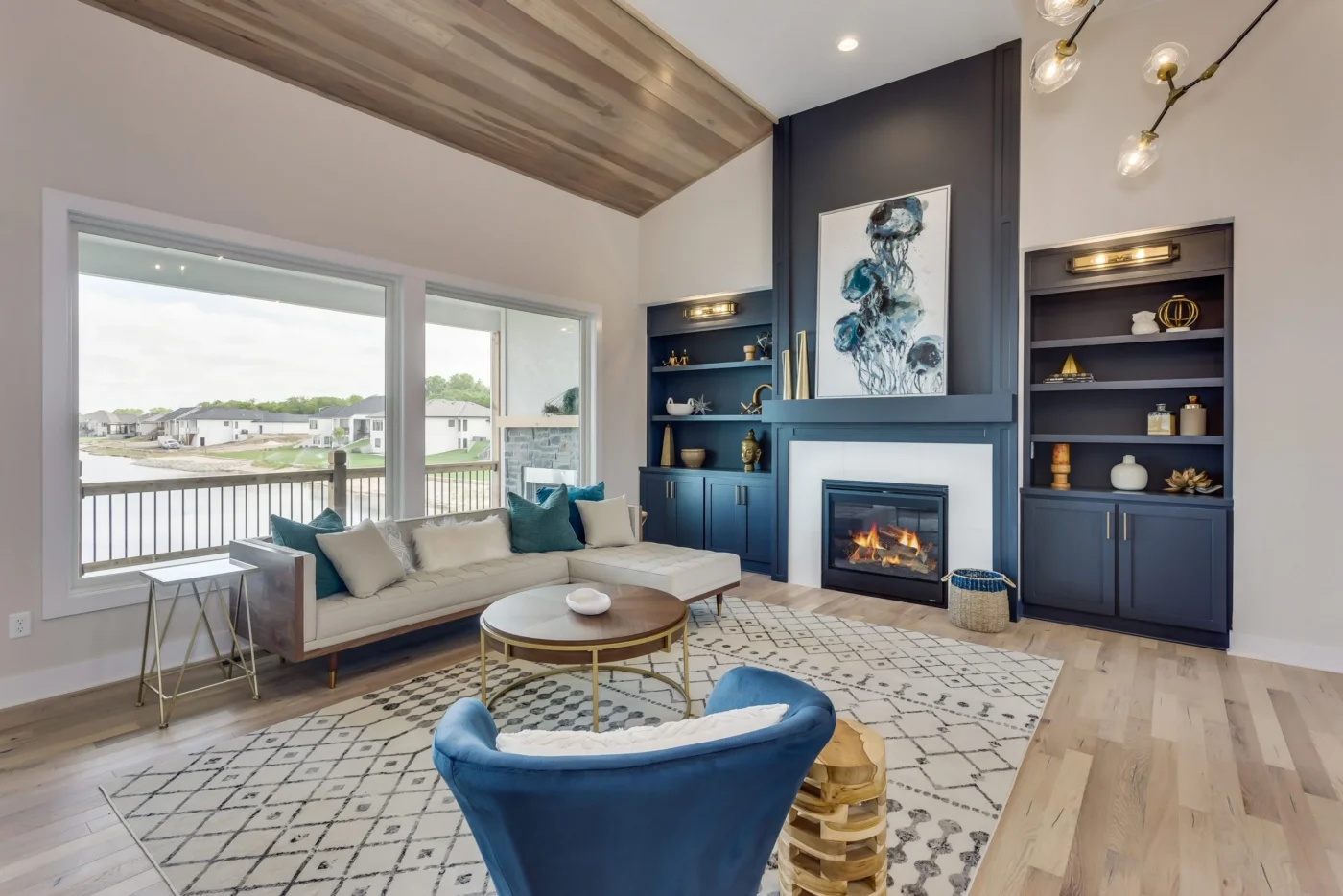Mandalay 1.5 Story Living Room Fireplace