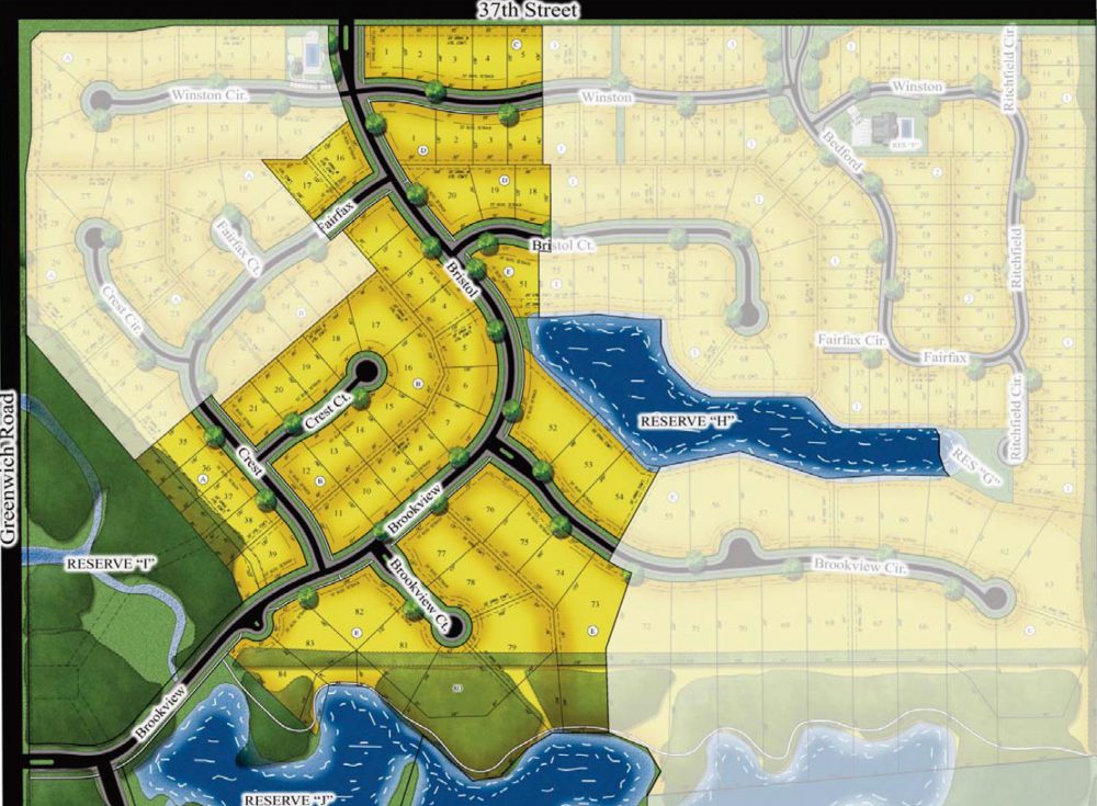 Brookfield New Home Community Plat Map Wichita