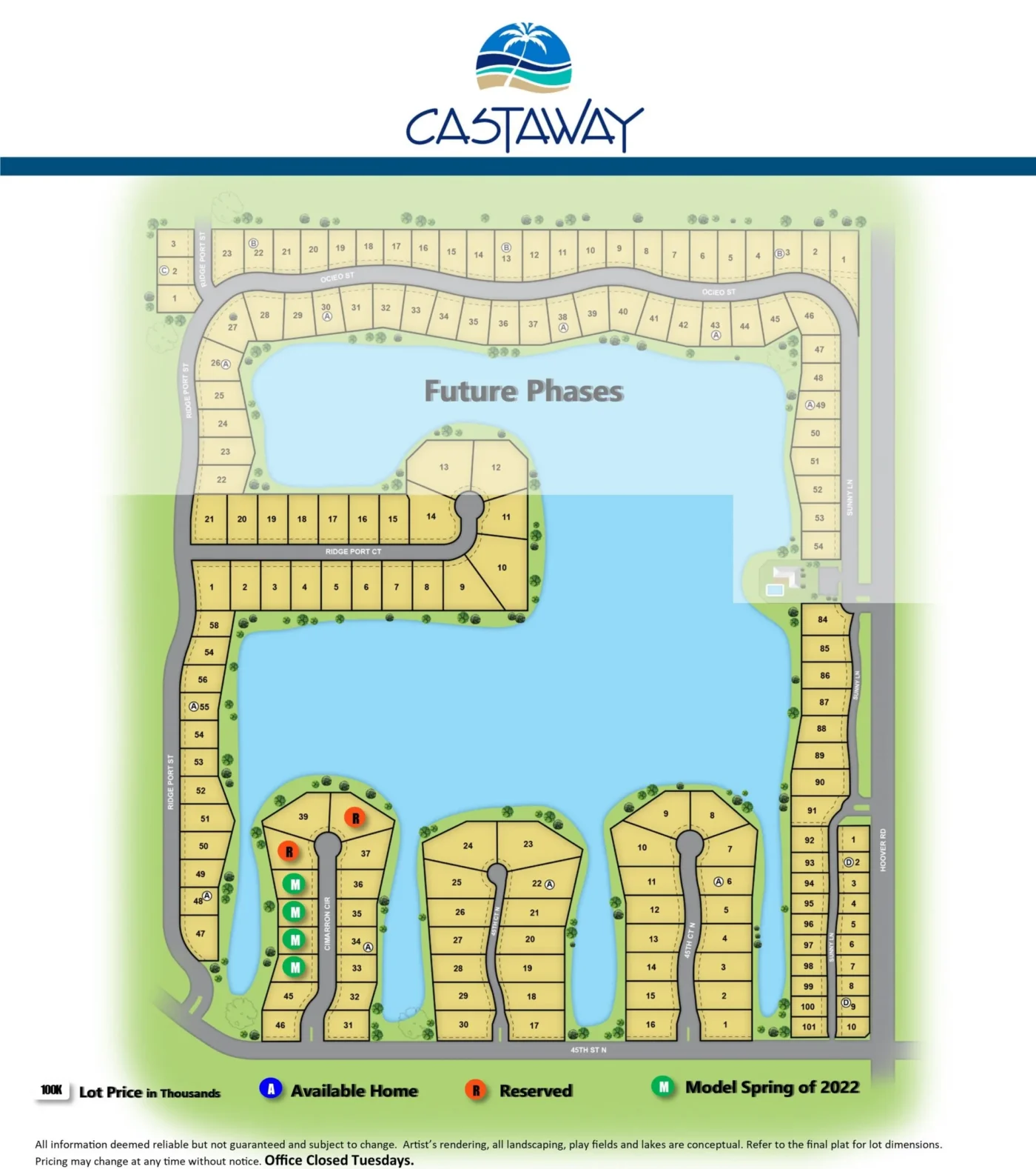 Castaway community site plan