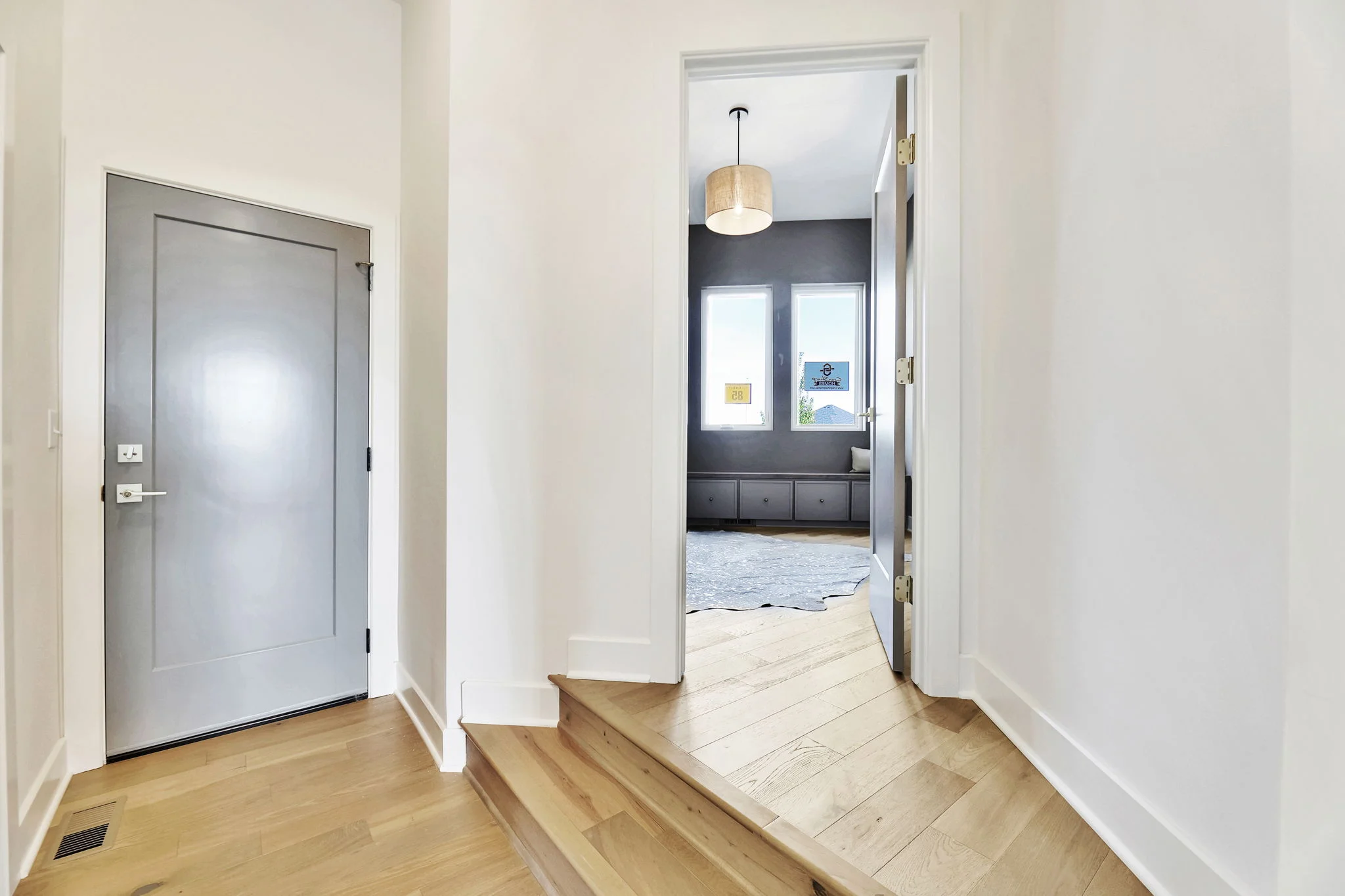 Garage entry hall in a new Sharp Homes house