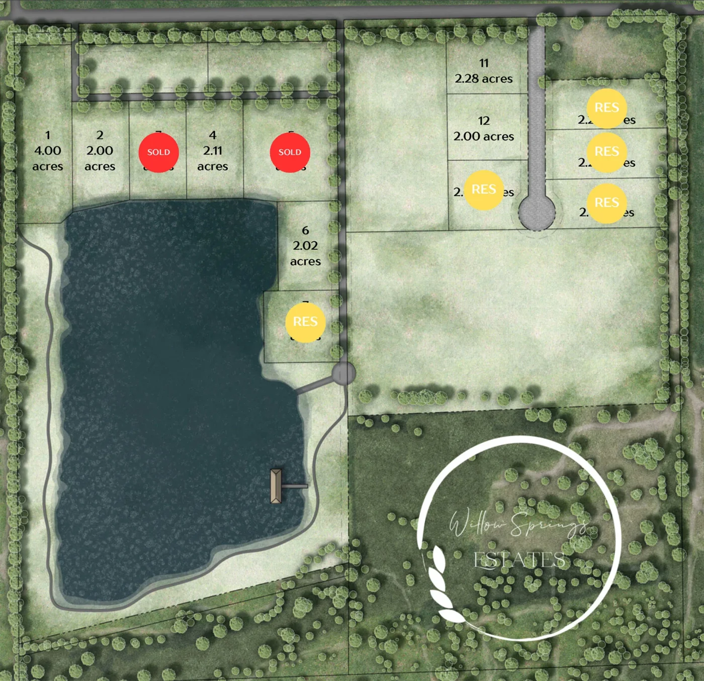 Willow Springs Plat Map